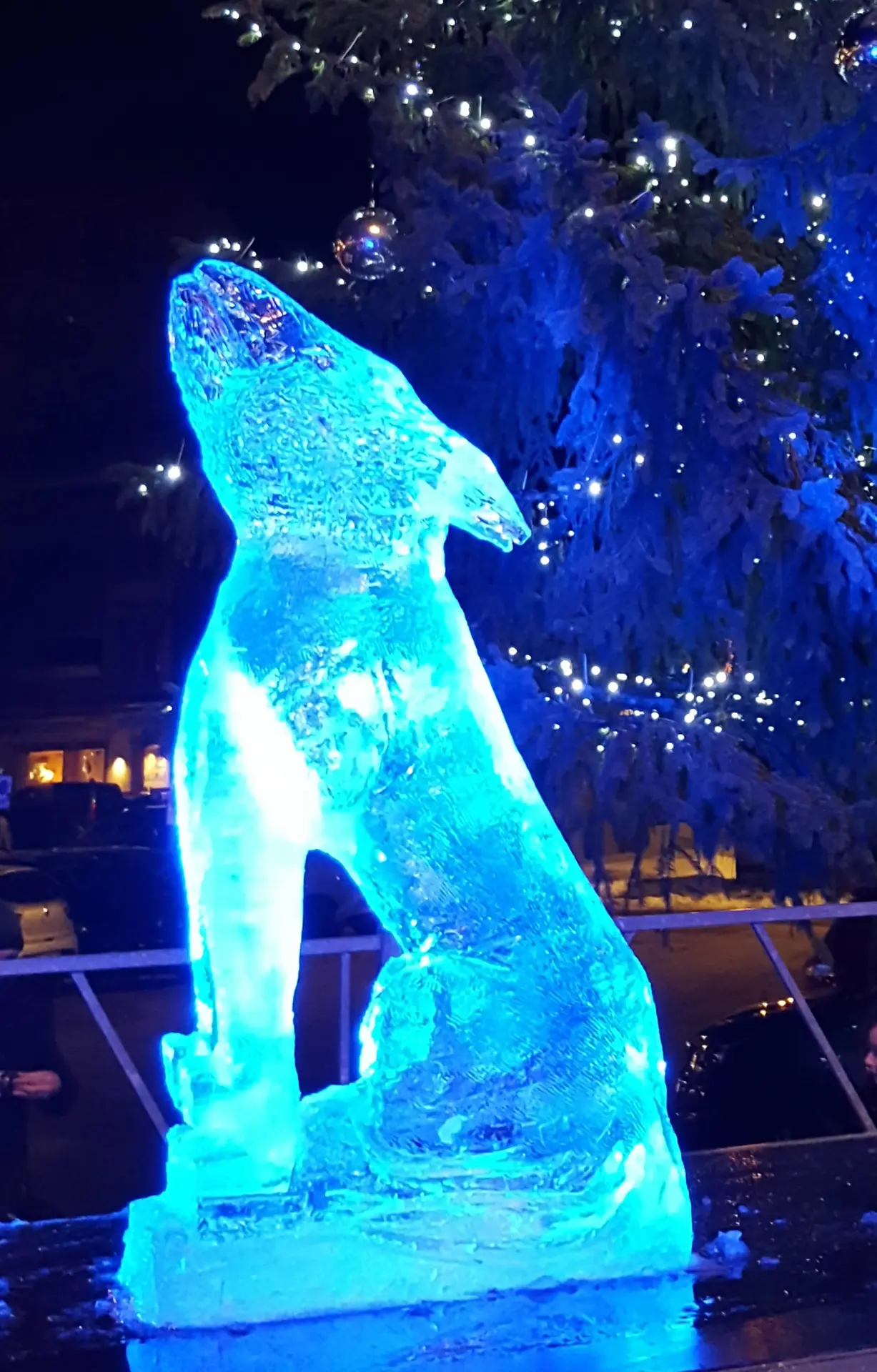 Sculpture sur glace