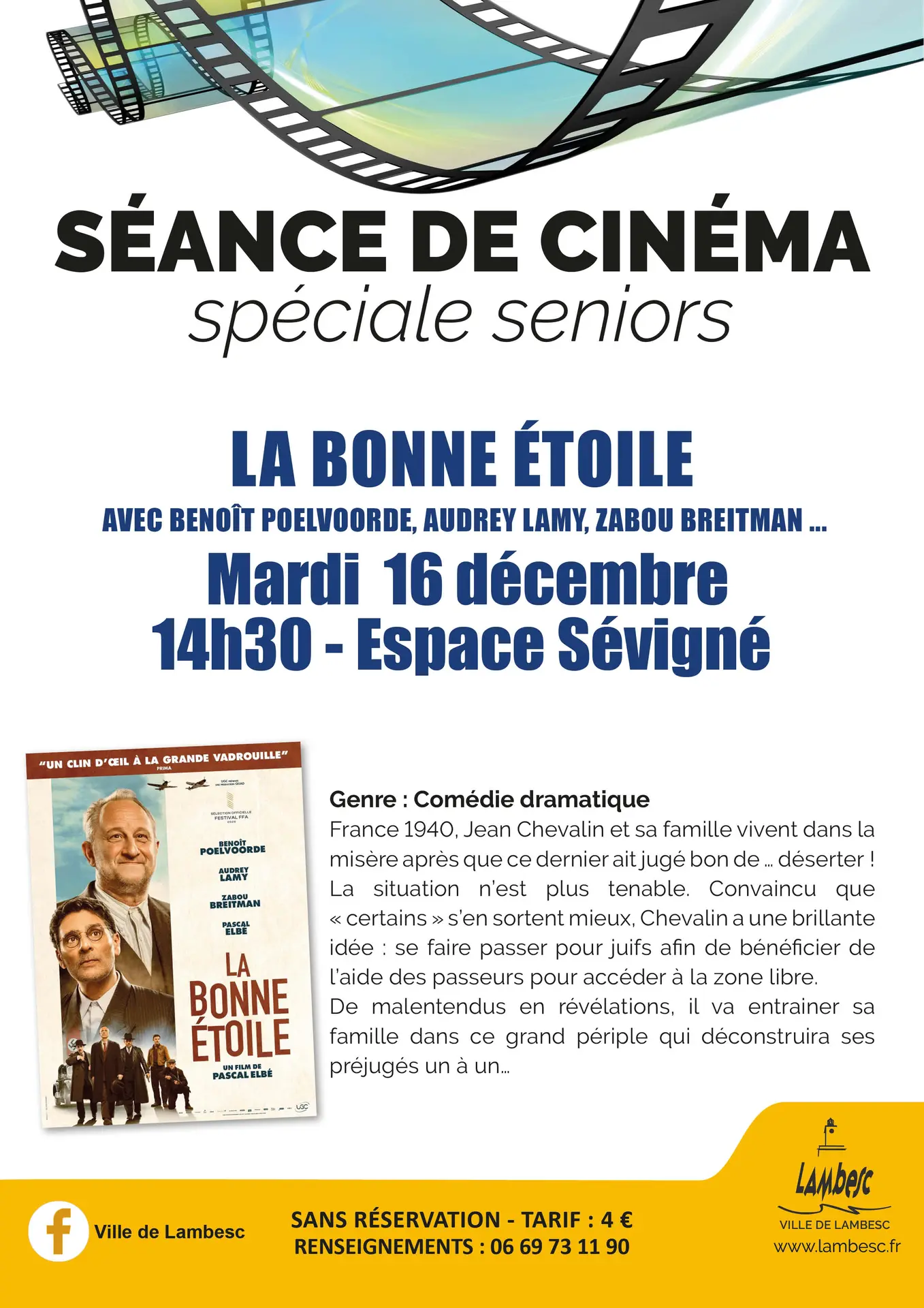 Ciné Seniors - La bonne étoile_Lambesc