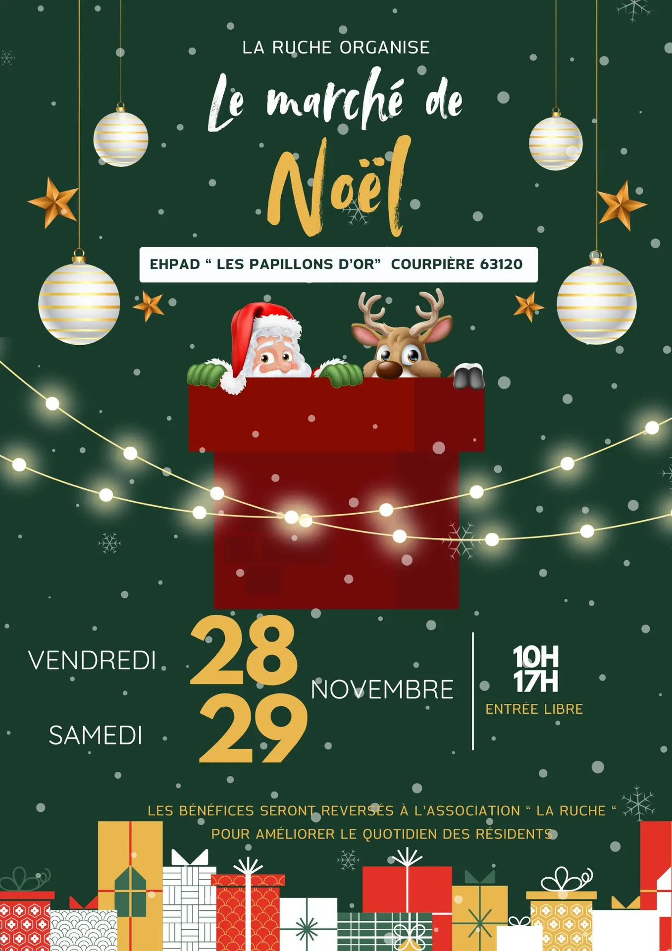 Marché créatif par et pour les résidents des Papillons d'Or