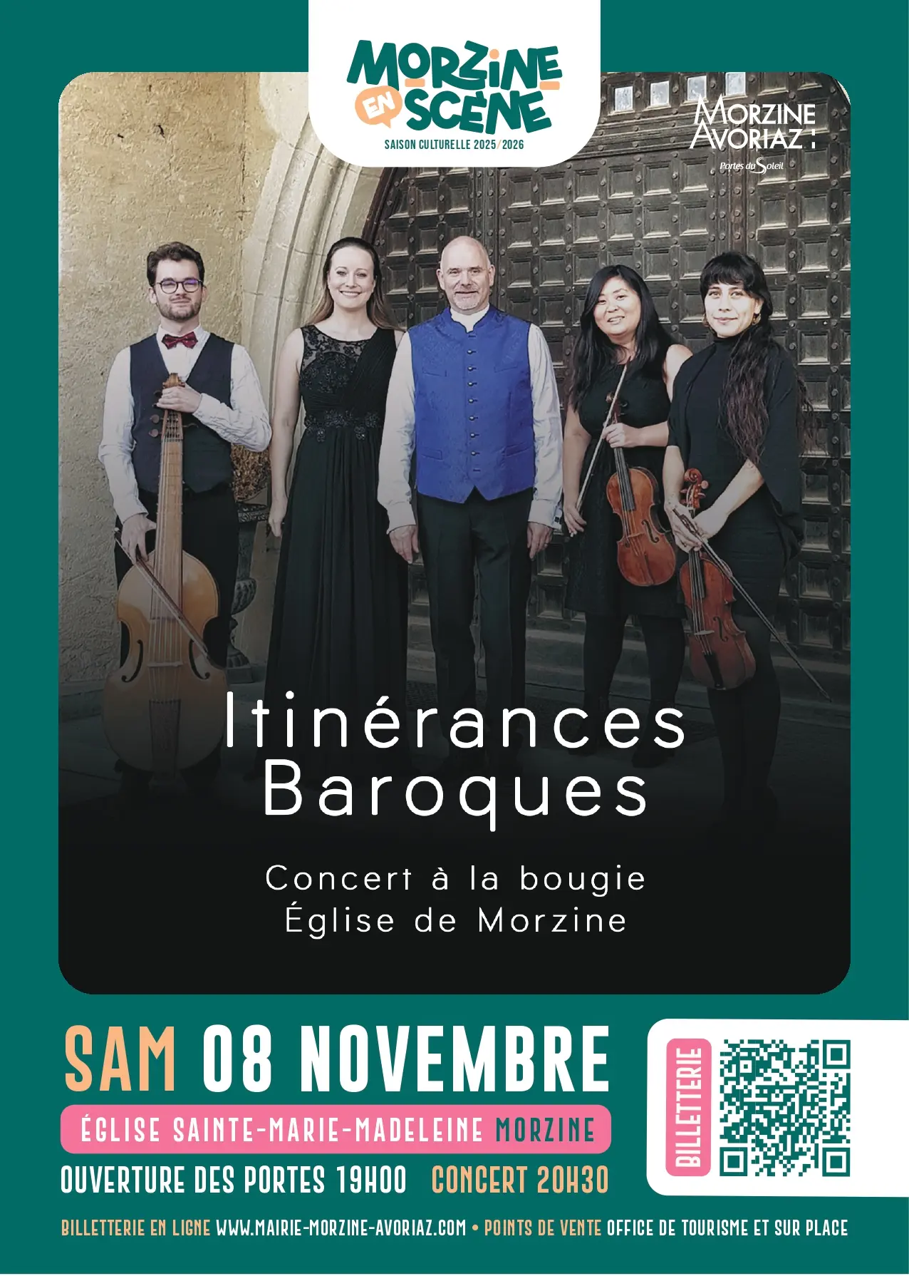 Concert à la bougie, Itinérances Baroques_Morzine