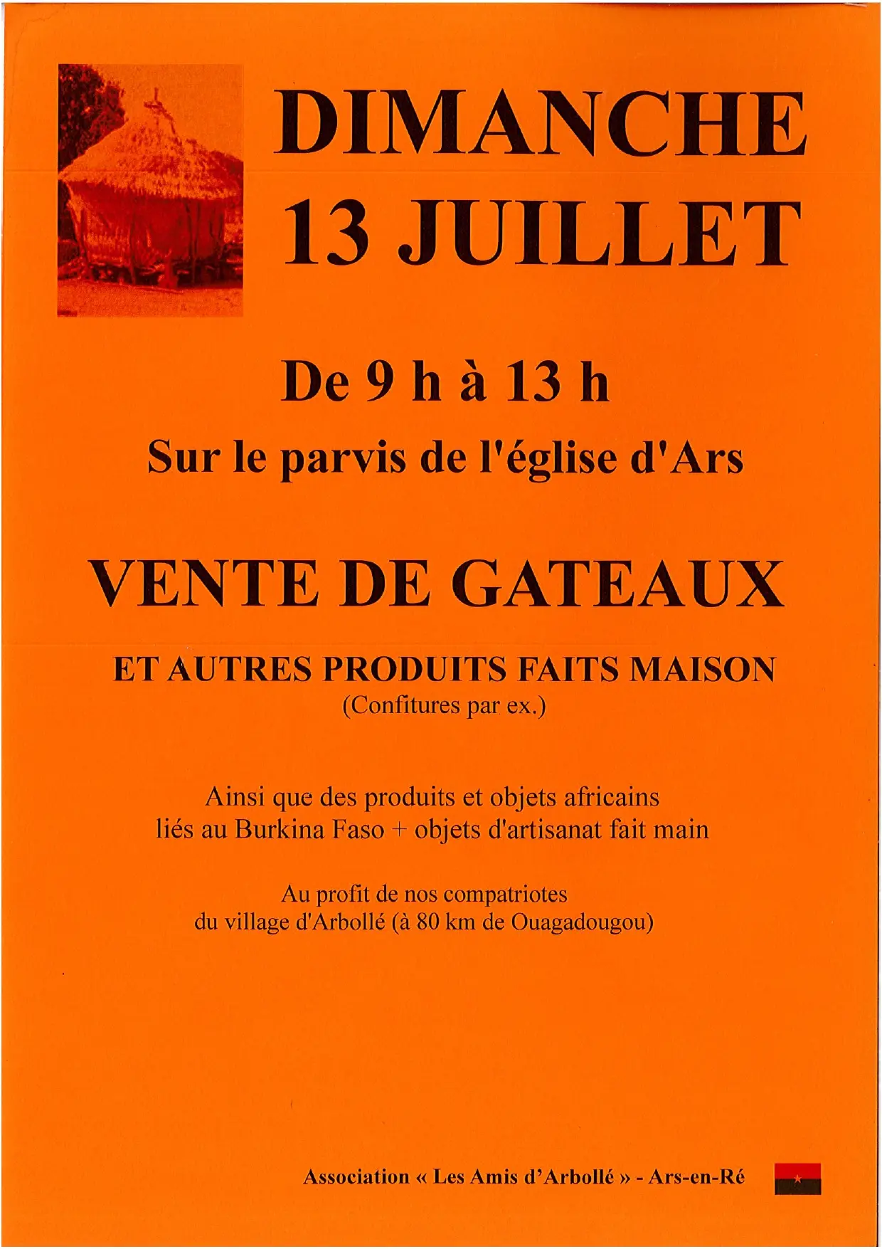 Ventes de gâteaux et d'objets fait maison par l'association Les Amis d'Arbollé_Ars-en-Ré