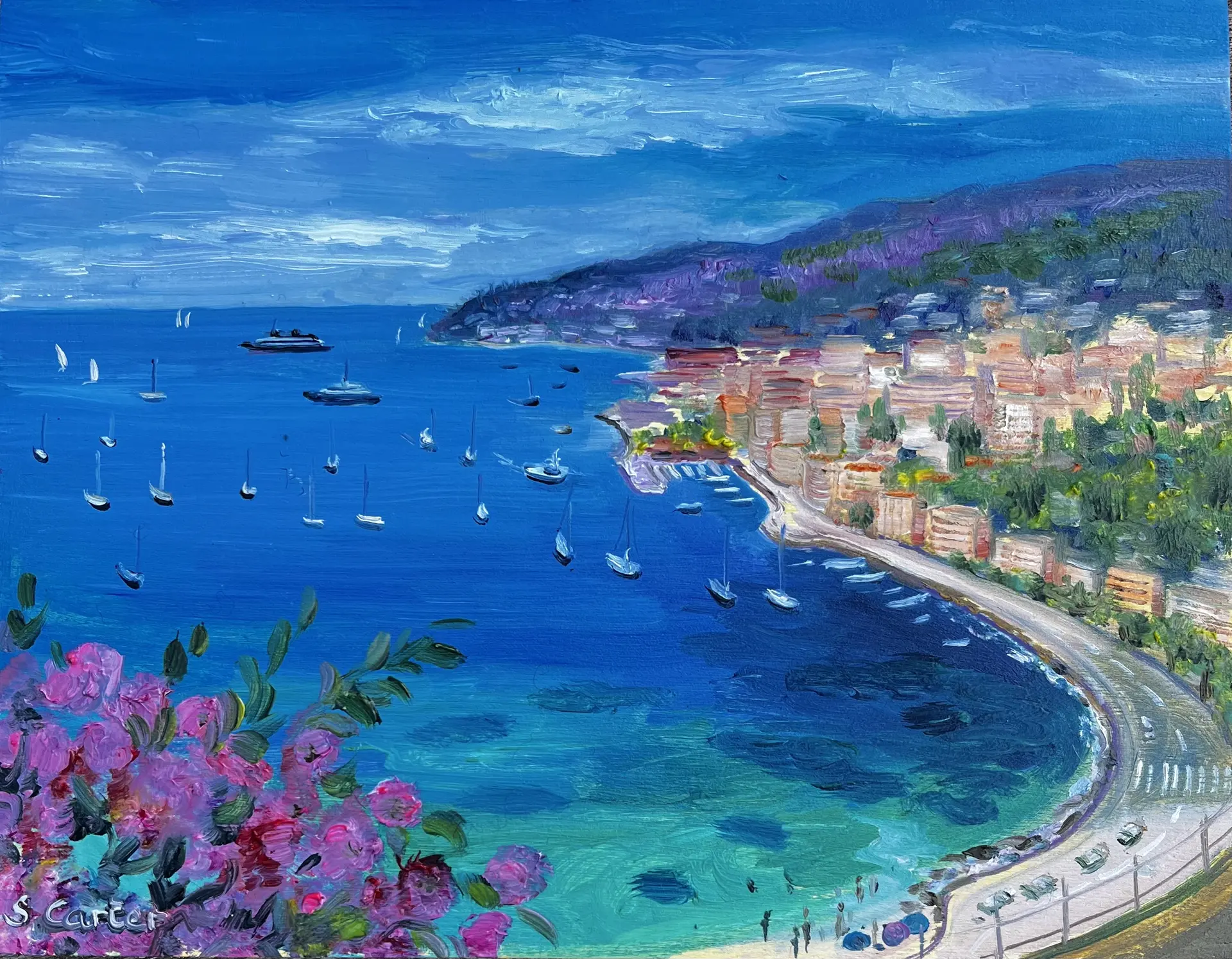 Exposition La Côte d'Azur de Sylvie Carter_Saint-Paul-de-Vence