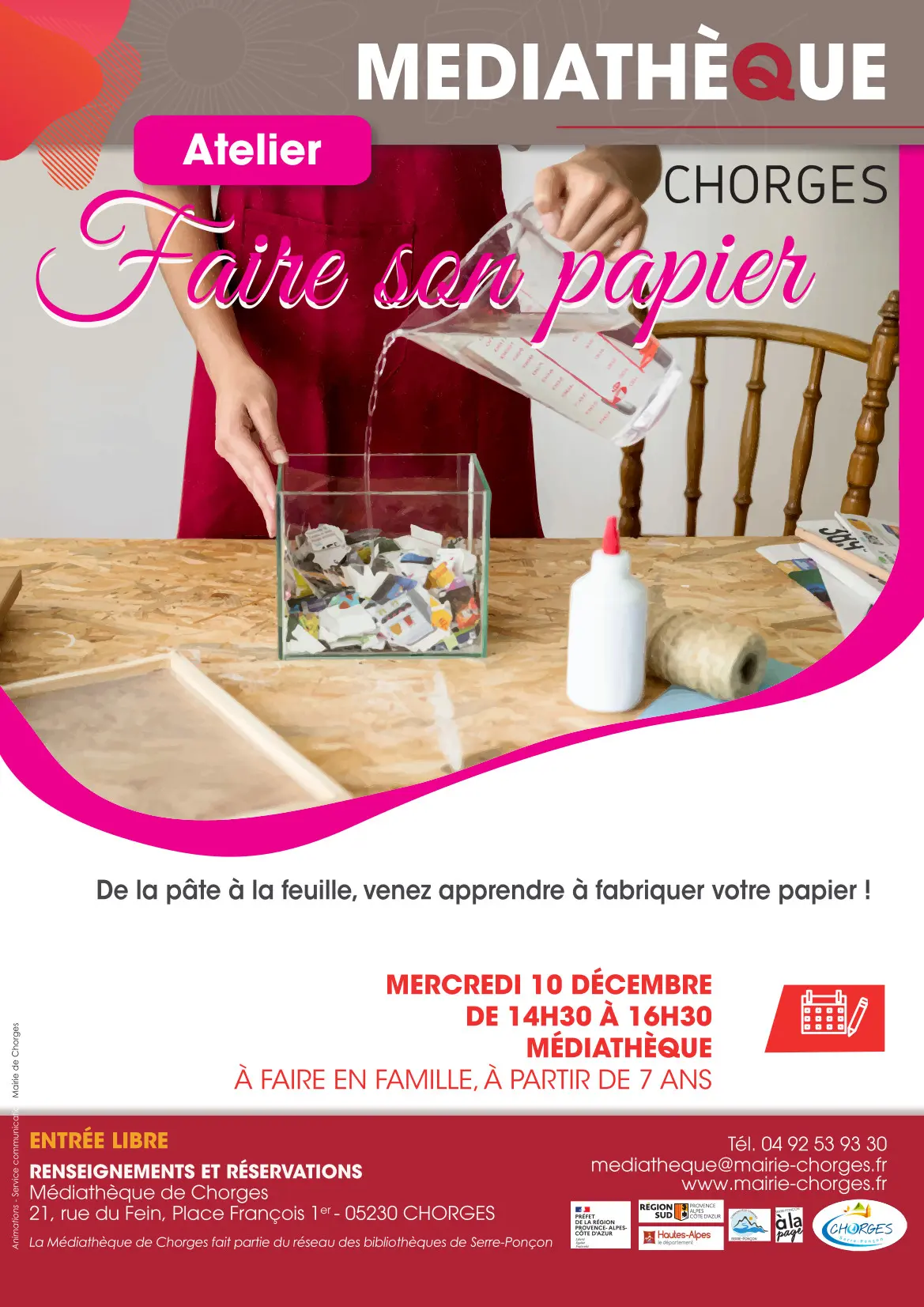 atelier faire son papier CHORGES