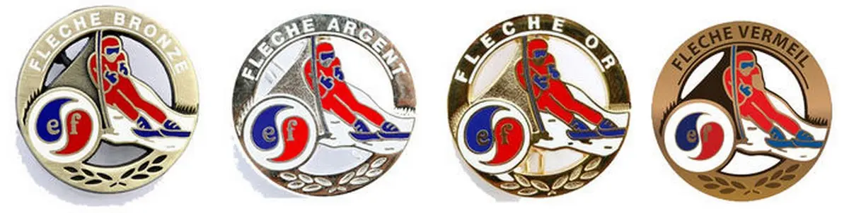 Epreuve  de la Flèche avec l'ESF Abriès-Rist