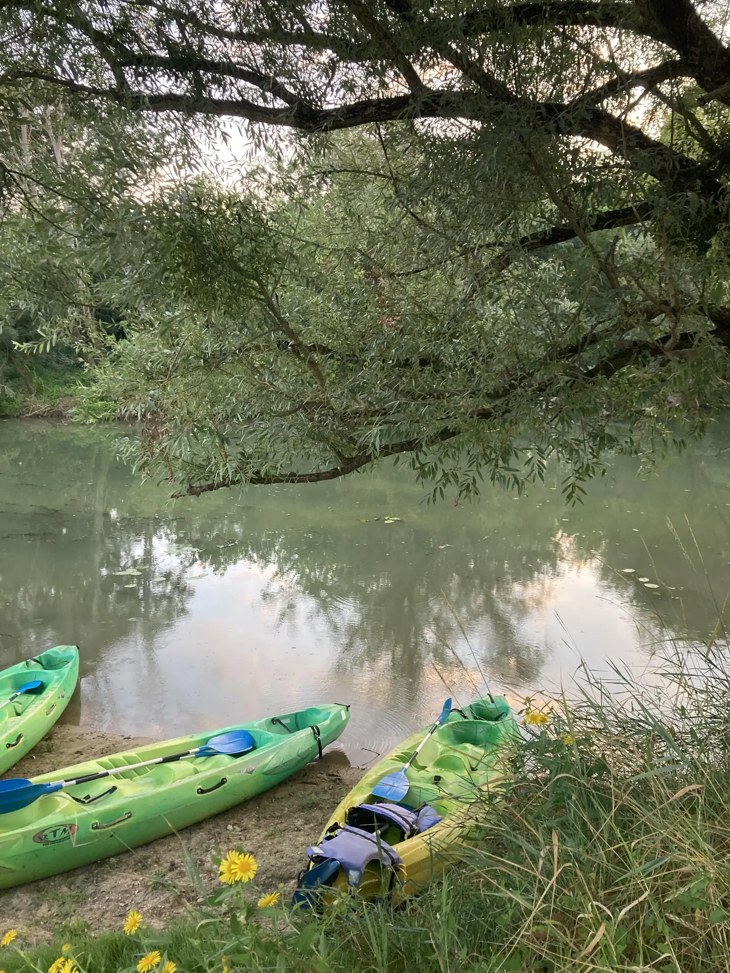 pause sur les berges
