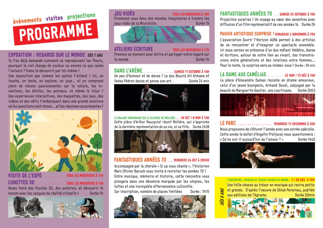 Programme automne 2025 (1/2)