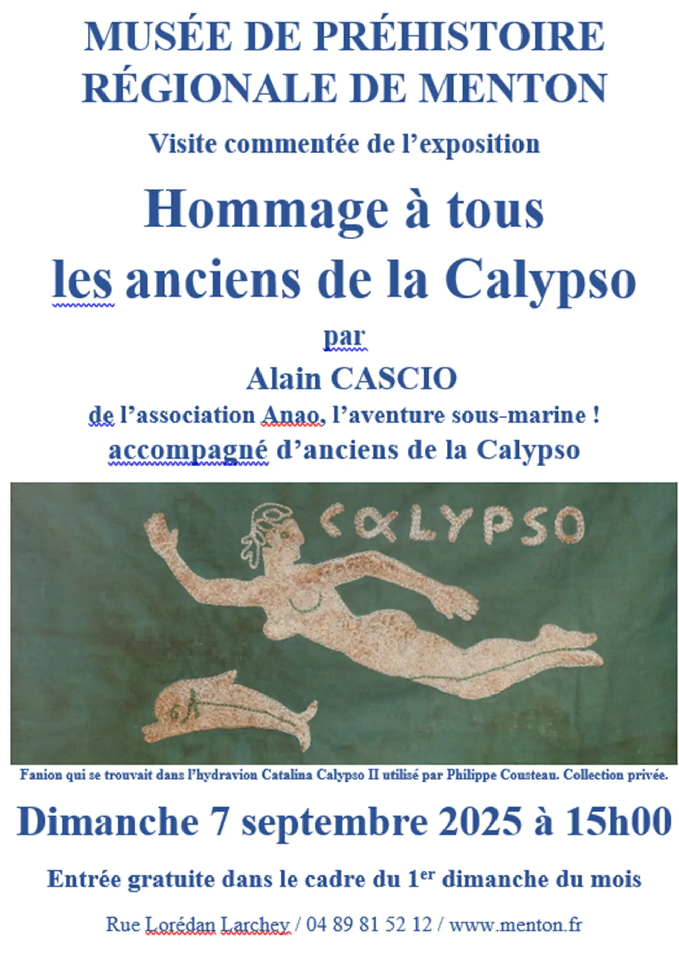 Affiche de la visite