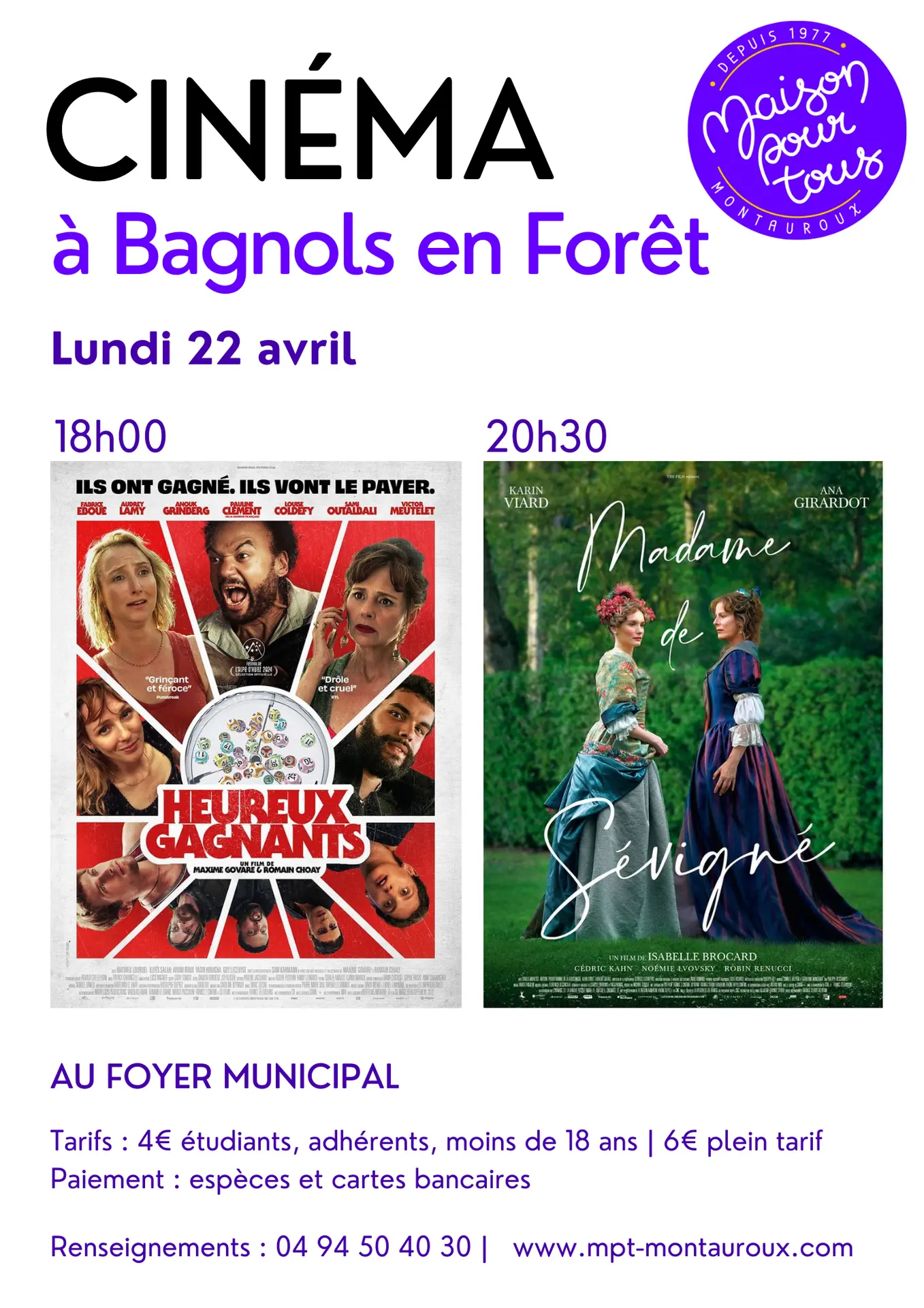 Cinéma Bagnols-en-Forêt