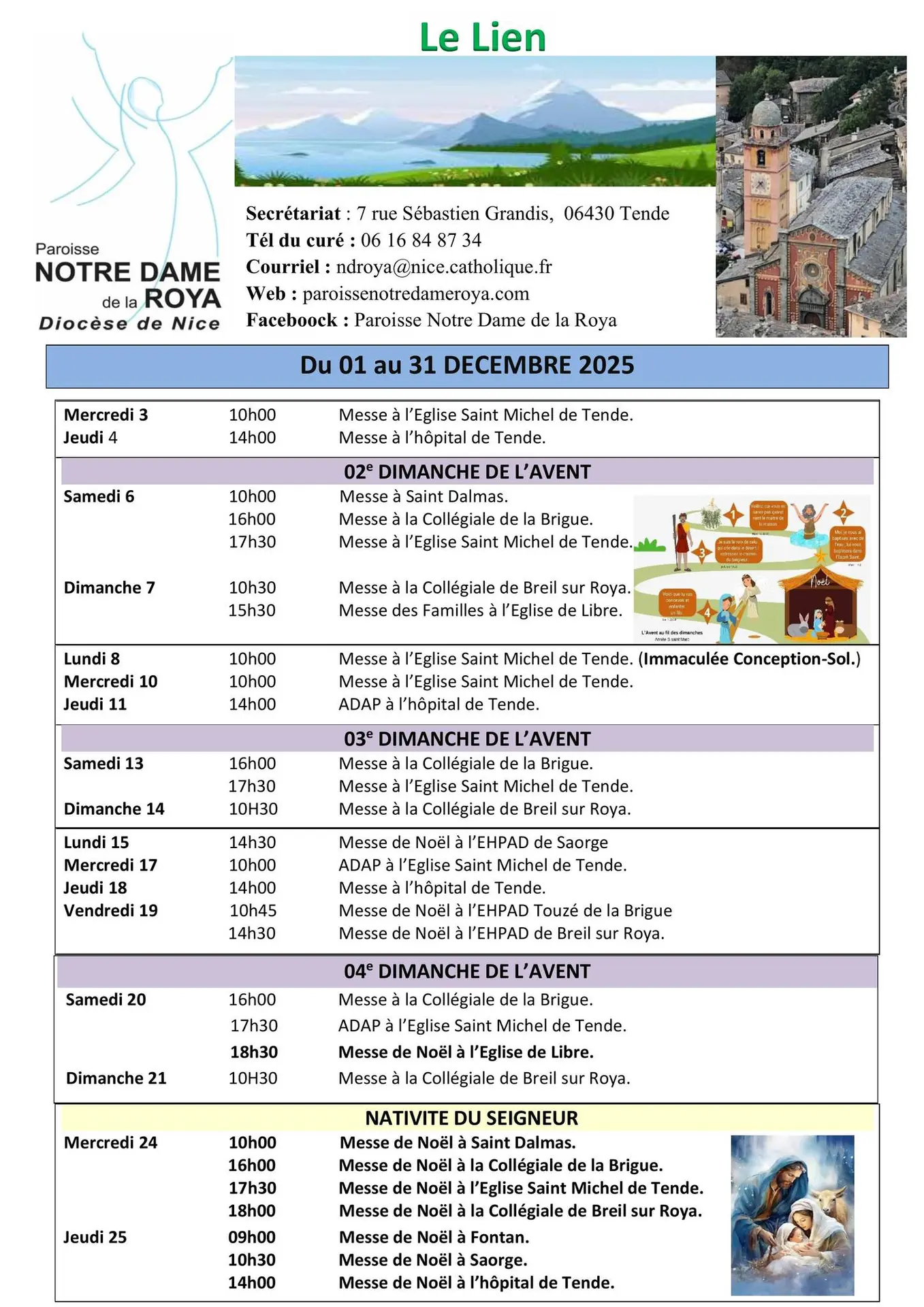 Célébrations de l'Avent et de la Nativité