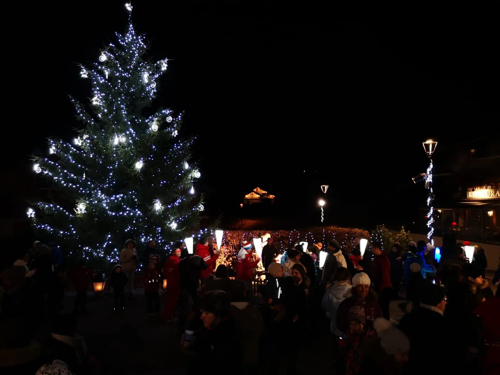 Sapin illuminé