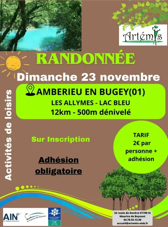Randonnée pédestre à Ambérieu en Bugey