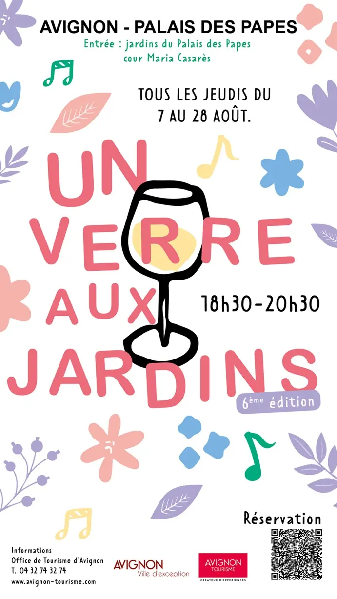 Visuel Un verre aux jardins_Avignon