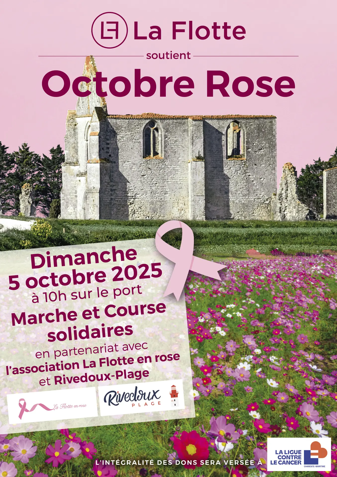 Octobre Rose : marche et course solidaires_La Flotte