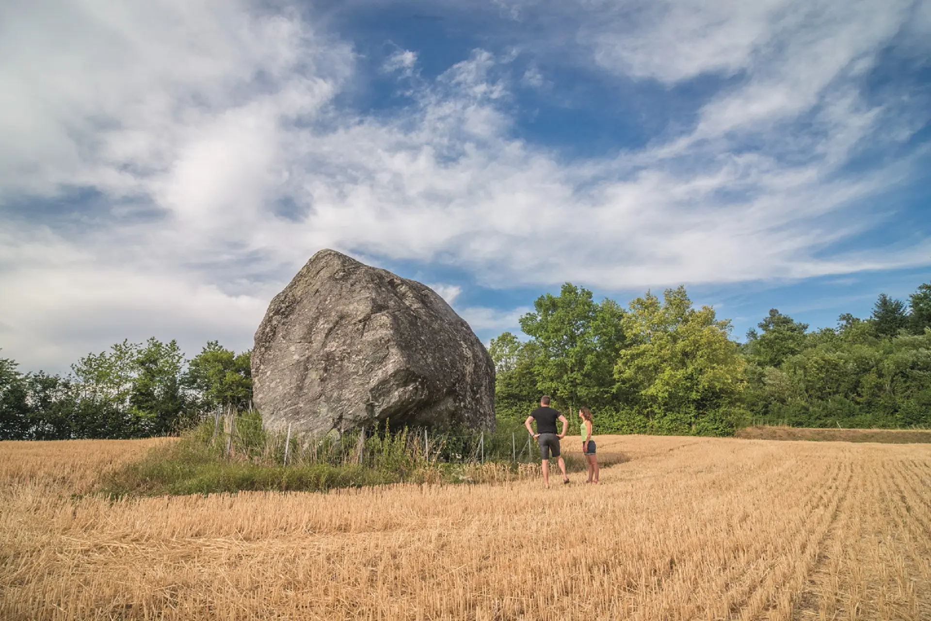 Pierre à Martin , géosite emblématique du Géoparc mondial UNESCO du Chablais