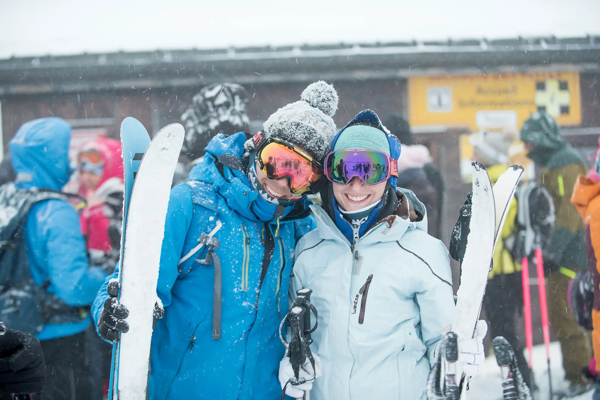 Grimpée des meurians, le ski de randonnée populaire aux Lindarets, domaine skiable d'Avoriaz.