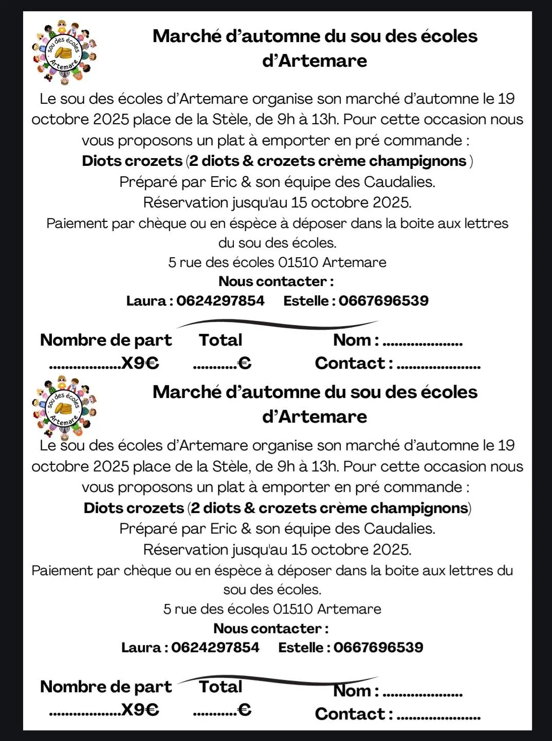Vente à emporter