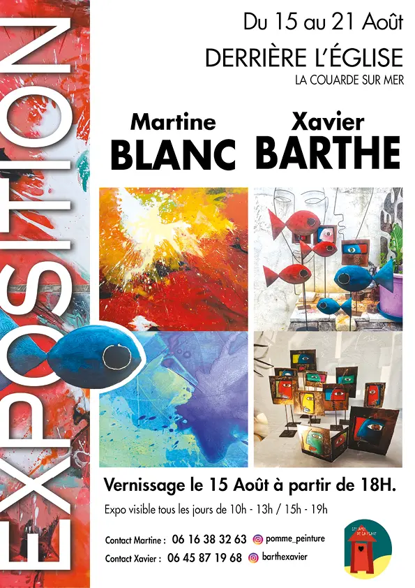 Exposition de Xavier Barthe et Martine Blanc_La Couarde-sur-Mer