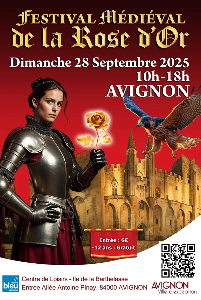 Visuel Festival médiéval de la Rose d'Or_Avignon