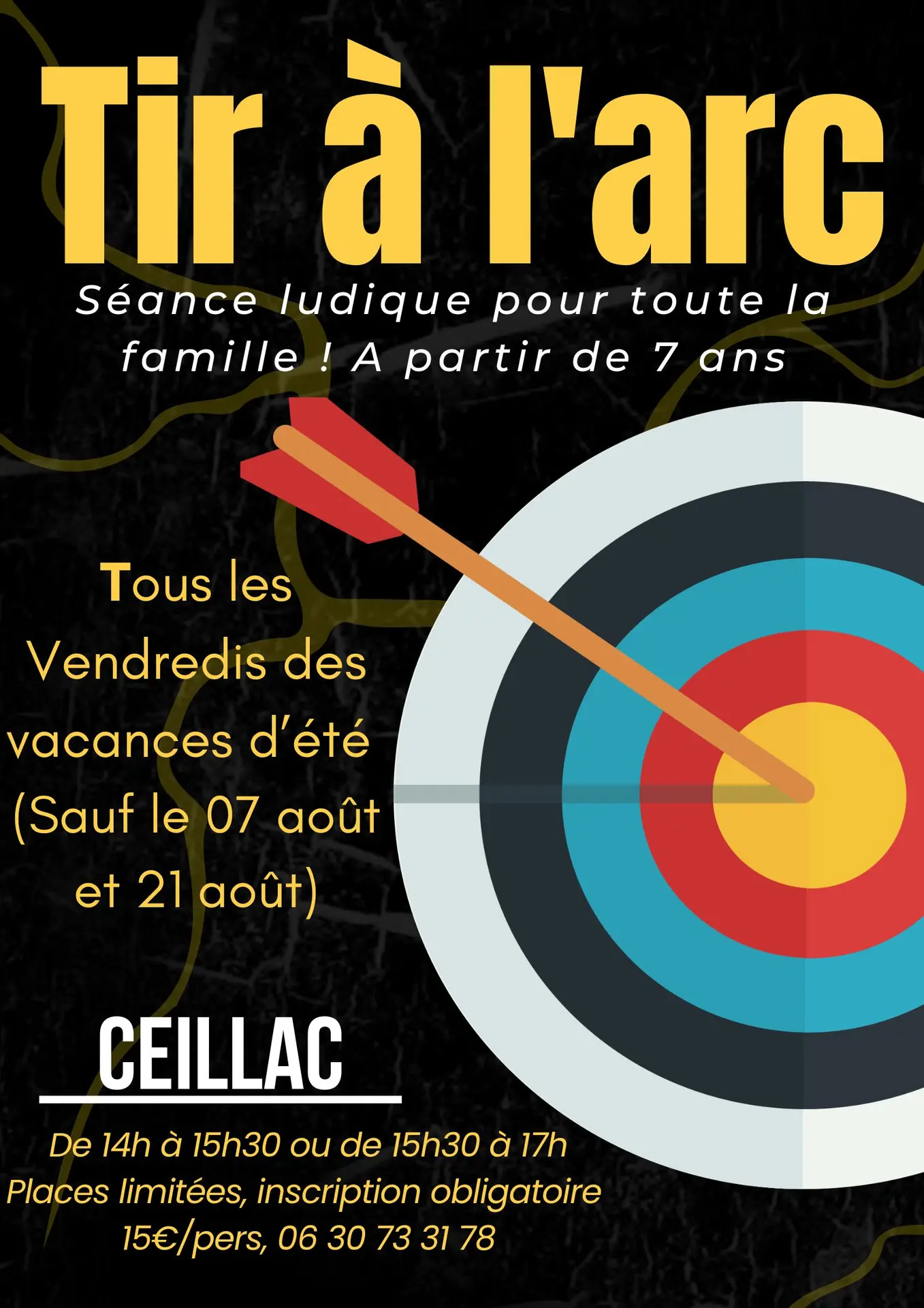 Affiche tir à l'arc Ceillac