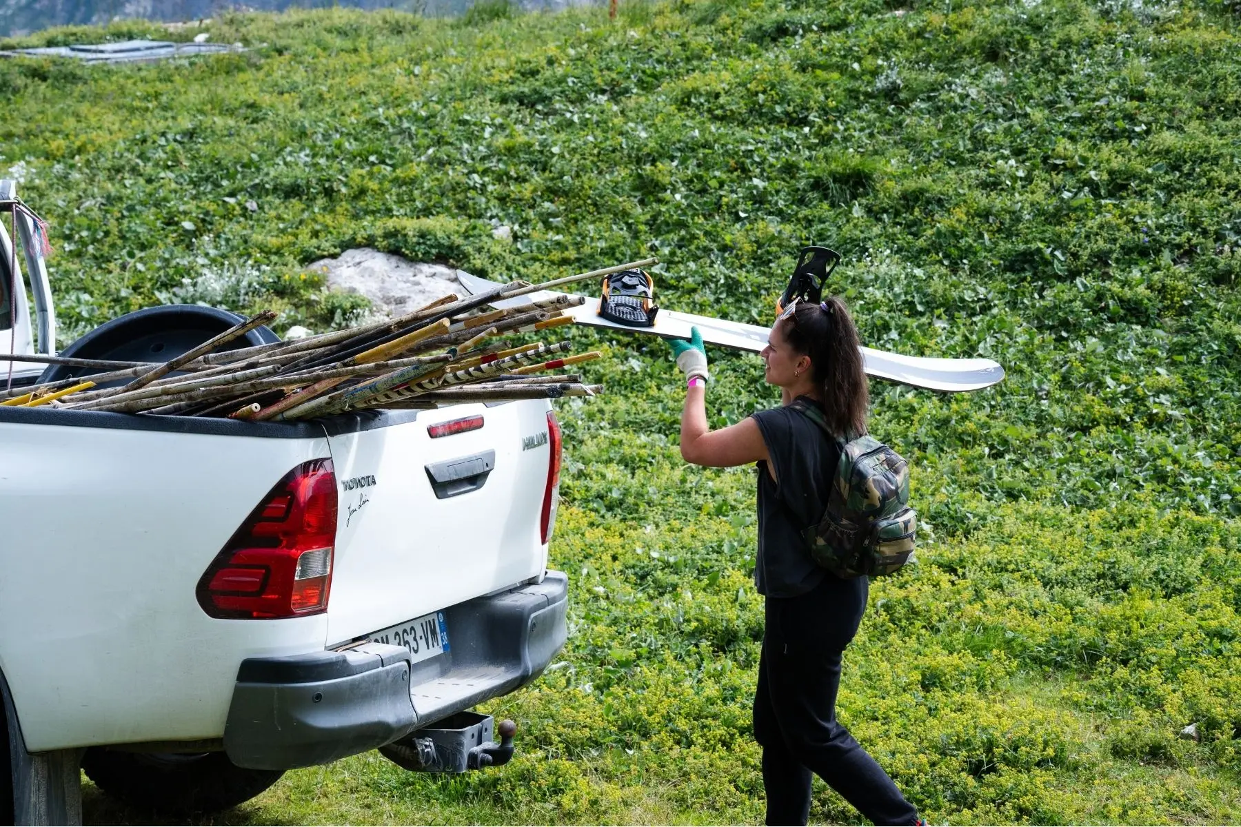 Transport des gros déchets en pickup