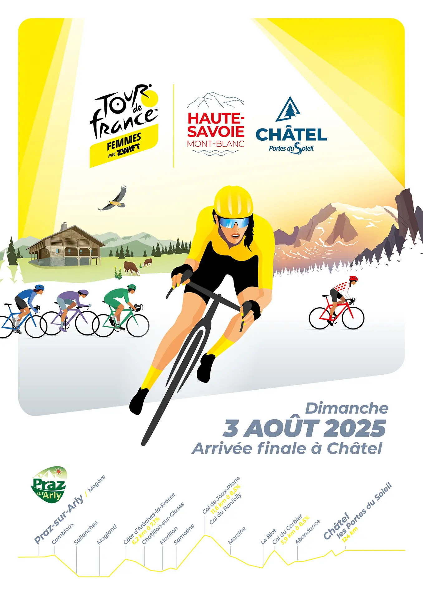 Affiche Tour de France Femmes 2025