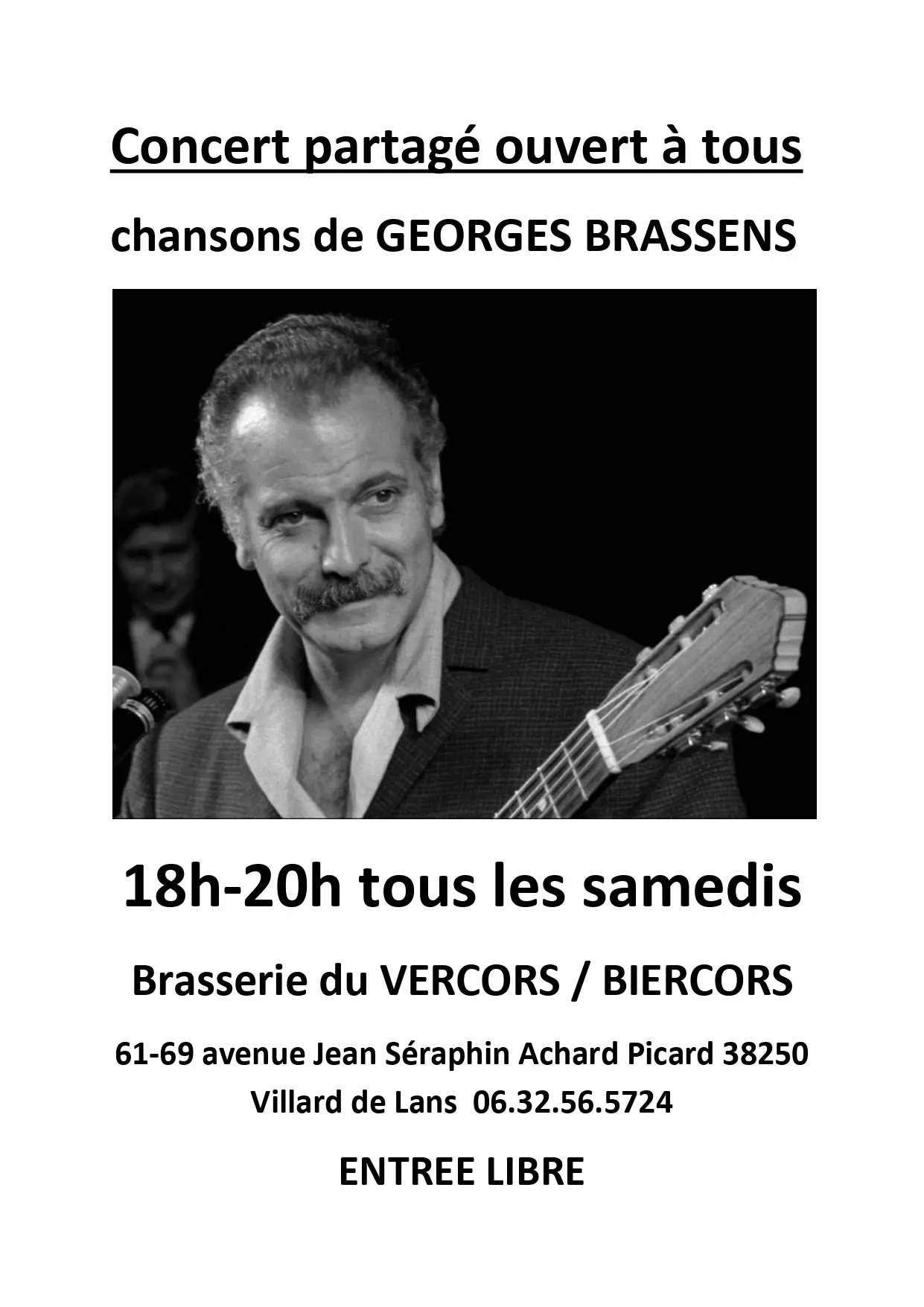 concert Brassens