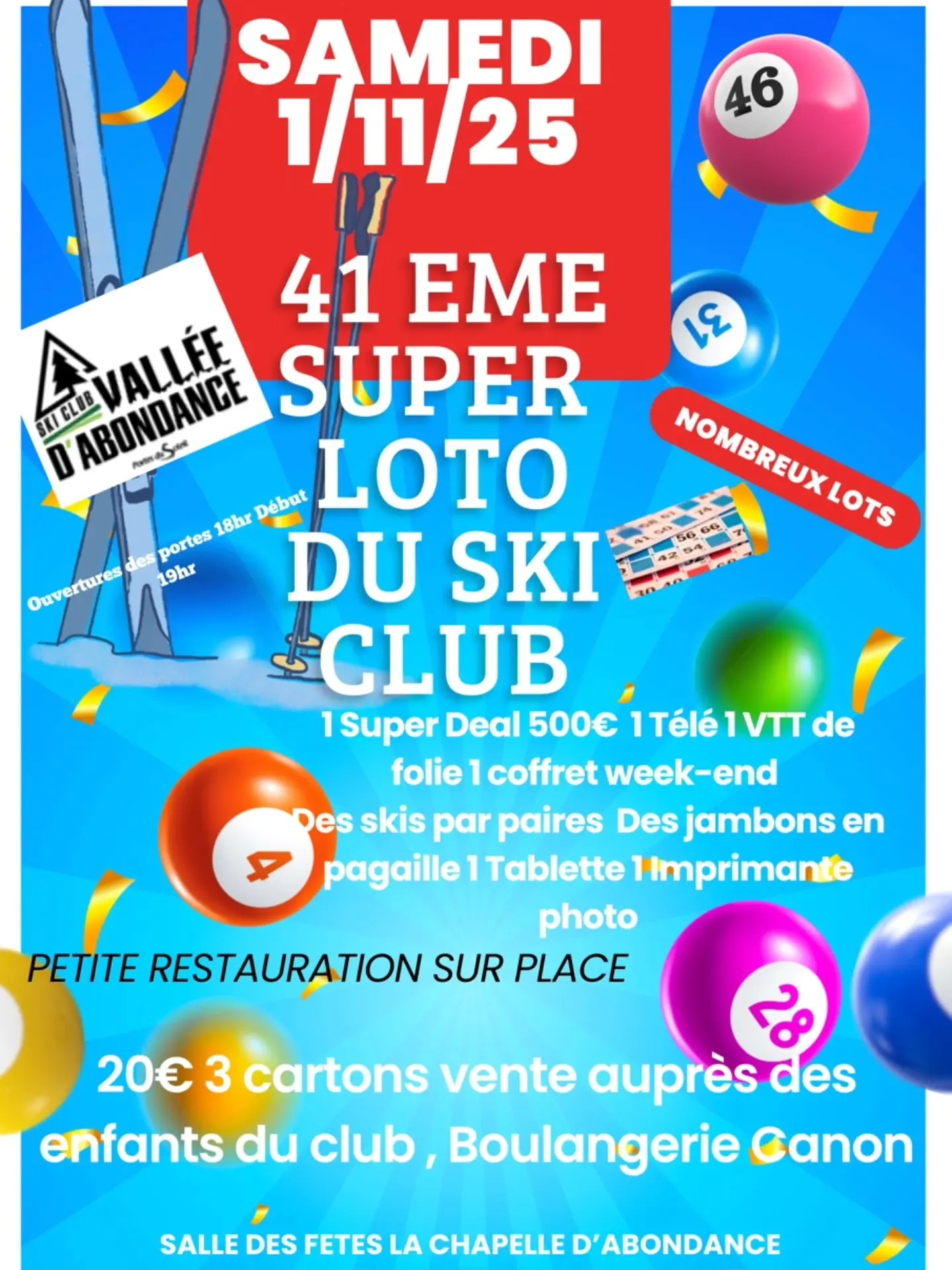 Loto du ski-club vallée d'Abondance