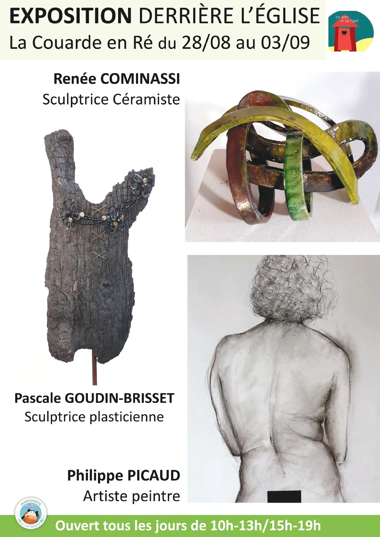 Ausstellung: Renée Cominassi, Pascale Goudin-Bridet und Philippe Picaud_La Couarde-sur-Mer