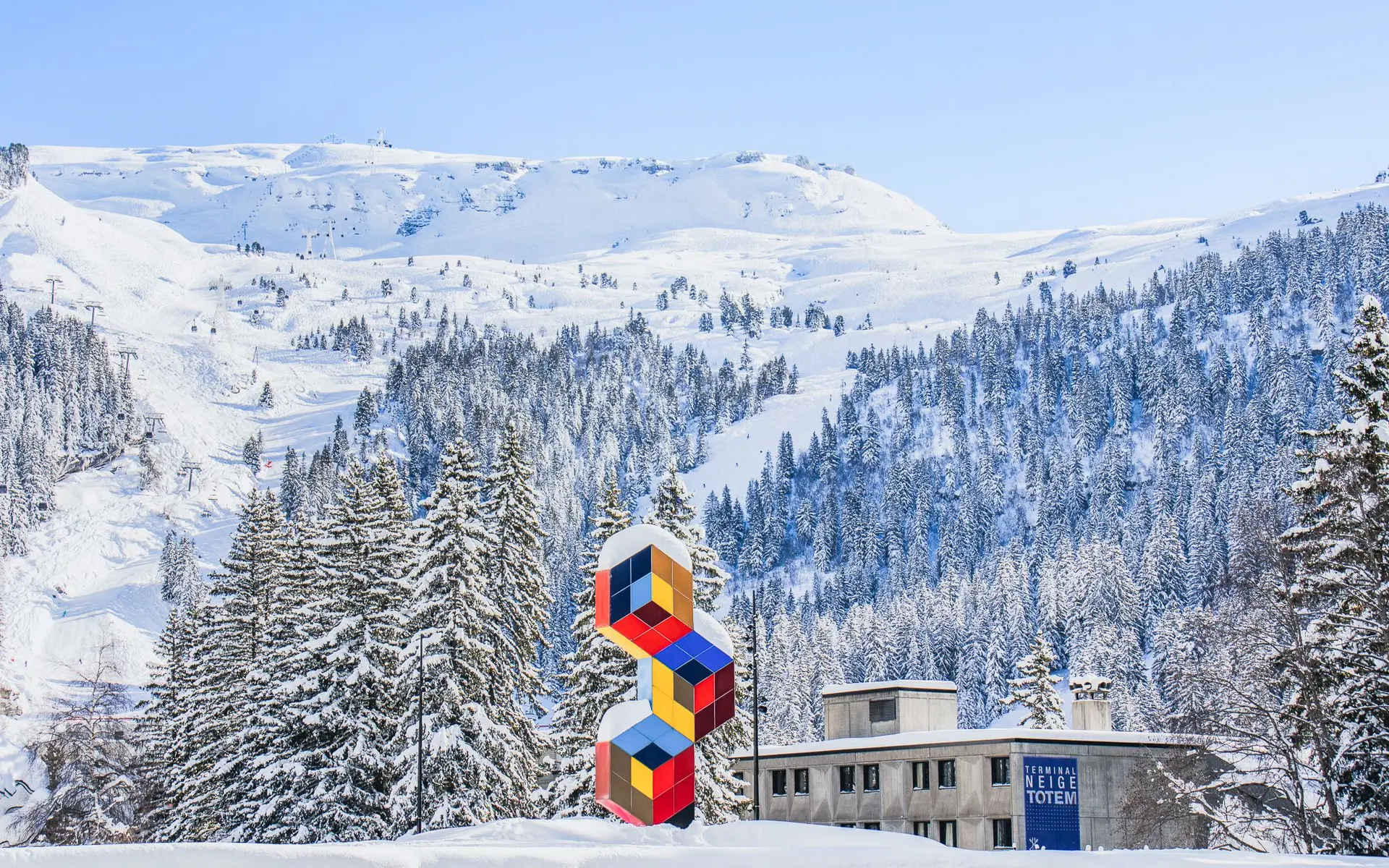 Vasarely under the snow