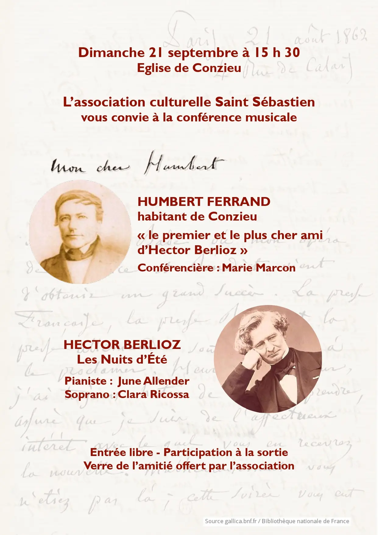 Humbert Ferrand et Hector Berlioz, une amitié épistolaire et musicale_Conzieu