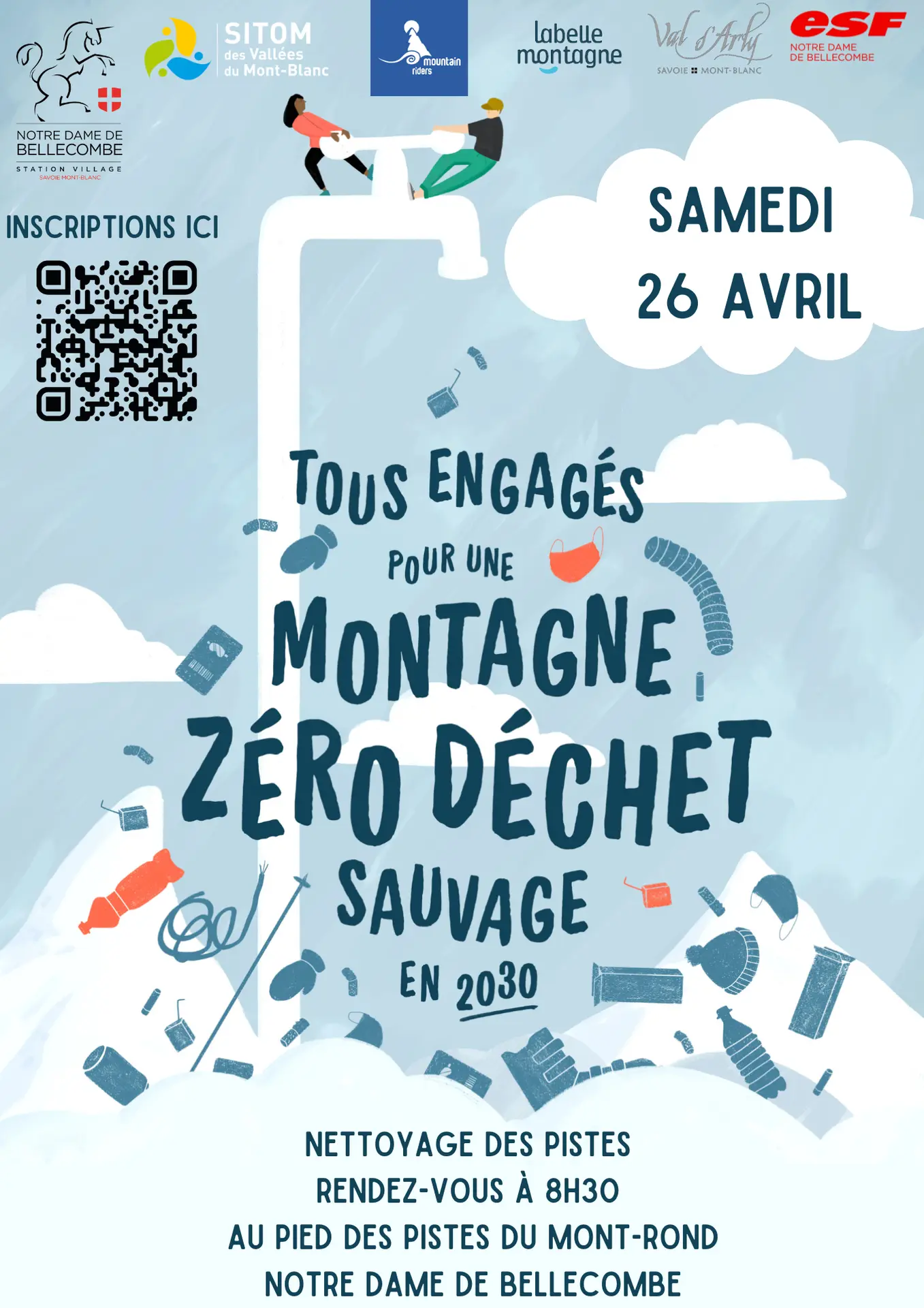 Affiche Montagne zéro déchet