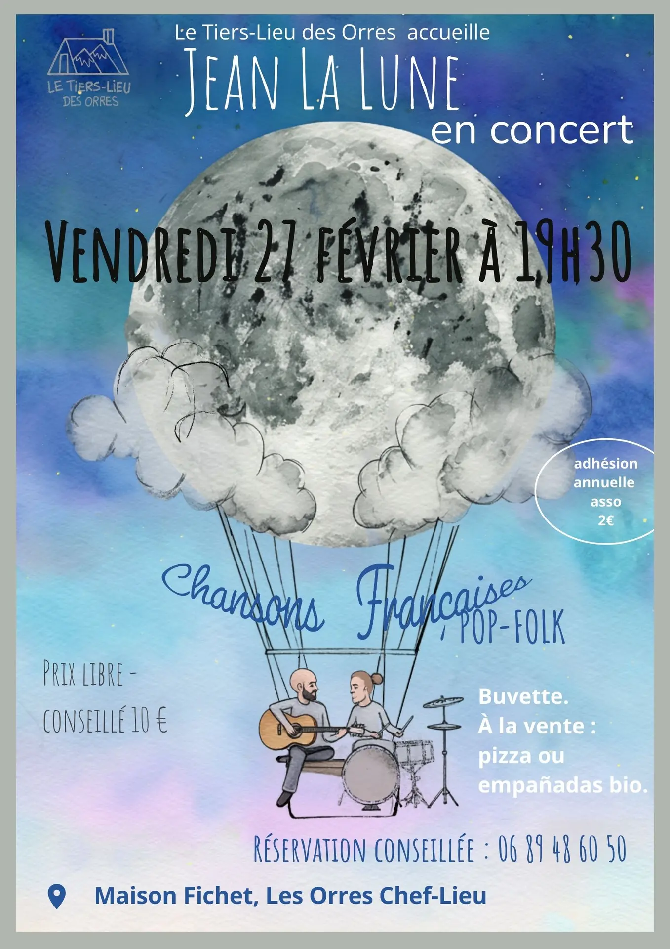 Concert Jean la Lune au Tiers-lieu_Les Orres