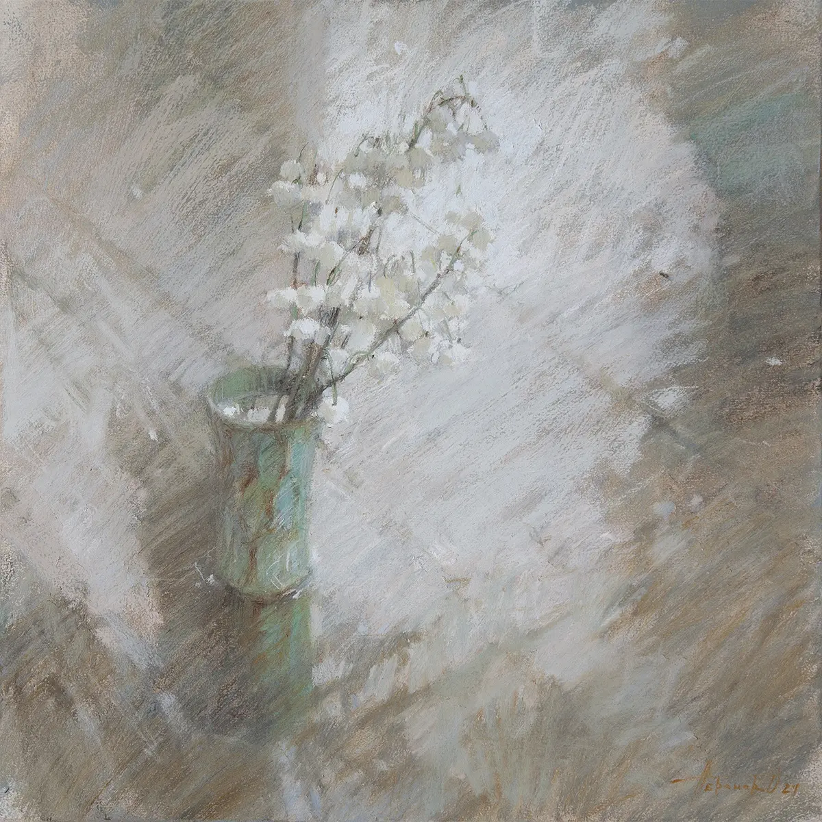 Exposition d'Olga Abramova - Peintures pastels secs_Samoëns