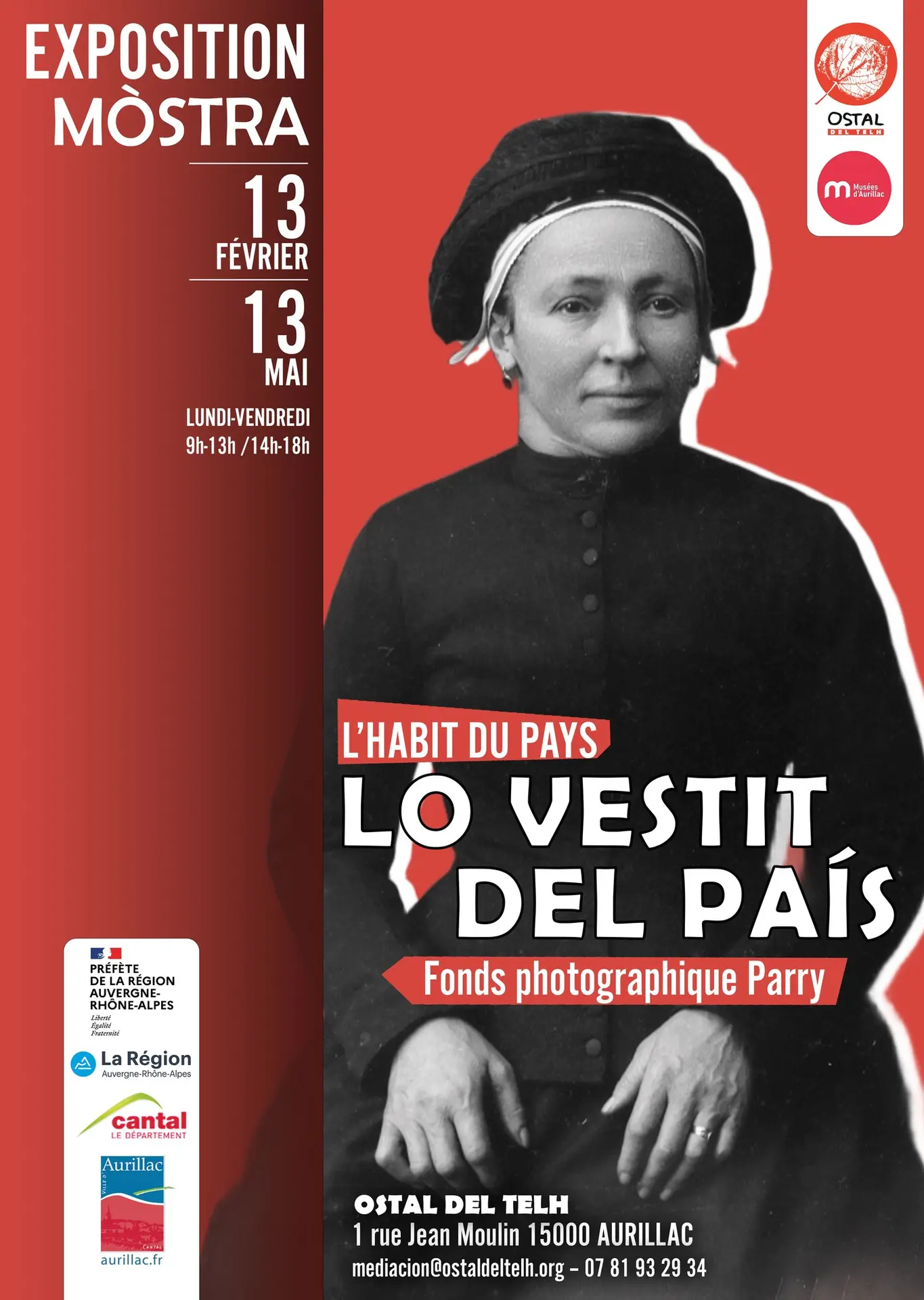 Affiche exposition « Lò Vestit del País / L’Habit du Pays »