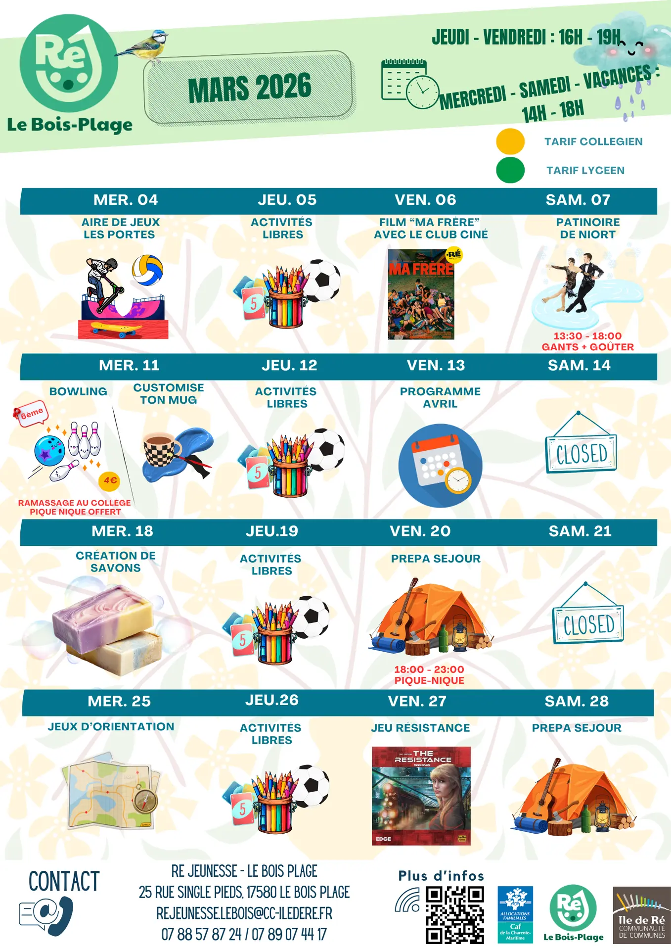 Programm „Ré Jeunesse“ (Jugendprogramm)