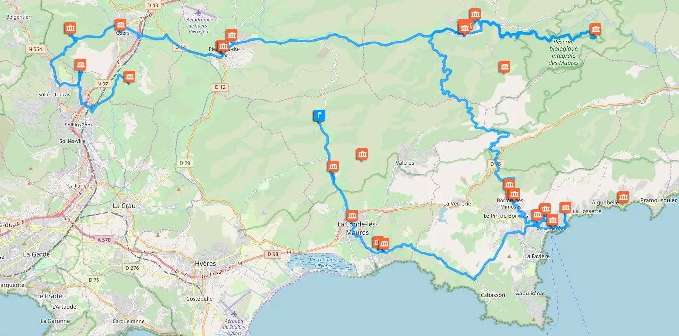 Route der Rundreise - © CIRKWI.com