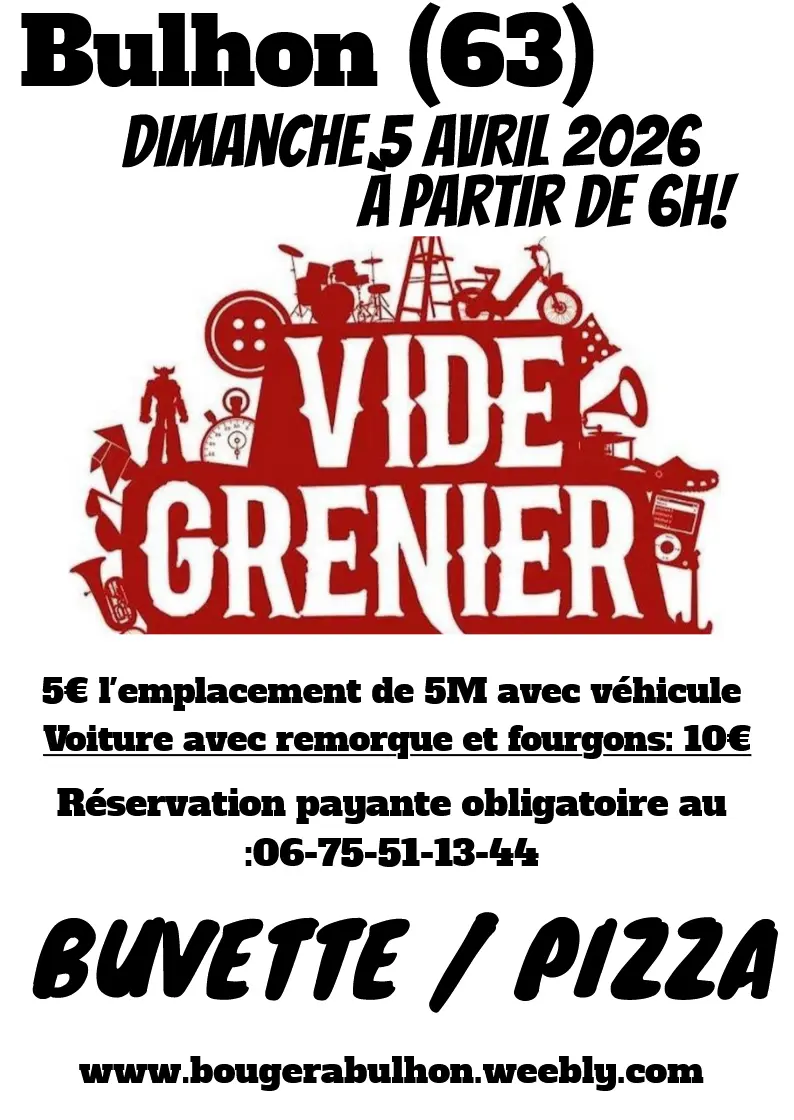 Affiche vide grenier