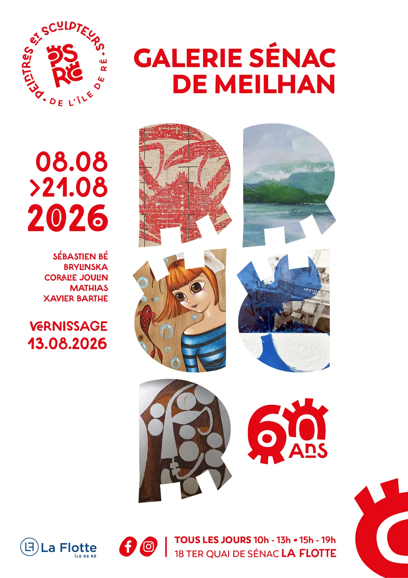 Ausstellung: S. Bé, Brynlinska, C. Joulain, Mathias, X. Barthe_La Flotte
