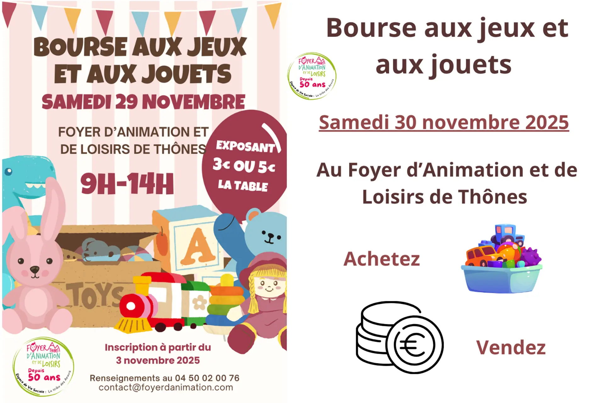 Bourse aux jeux et aux jouets_Thônes