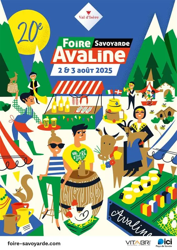 Affiche Foire Savoyarde Avaline_Val-d'Isère