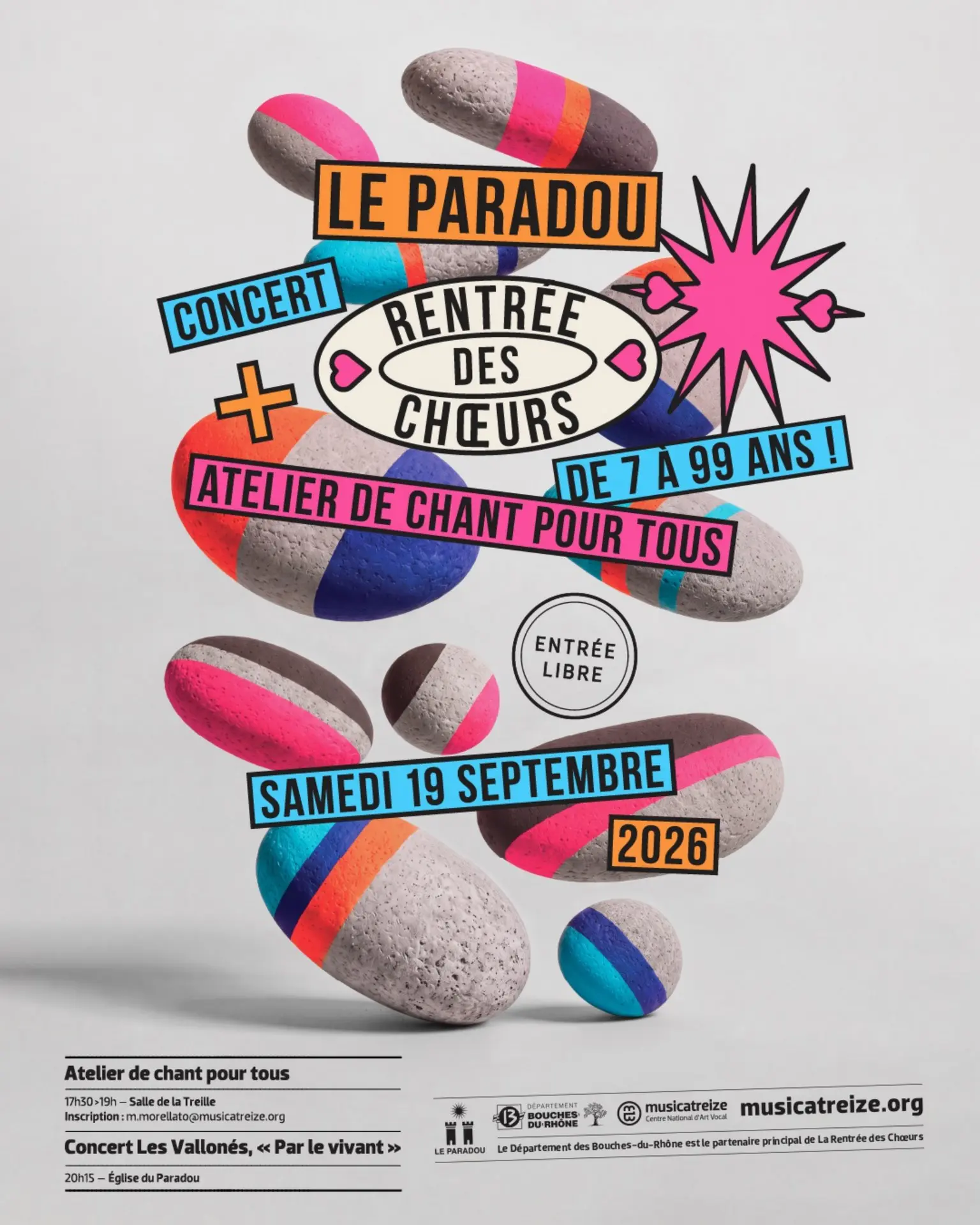 Poster European Heritage Days - Musicatreize in Paradou 19.09.26