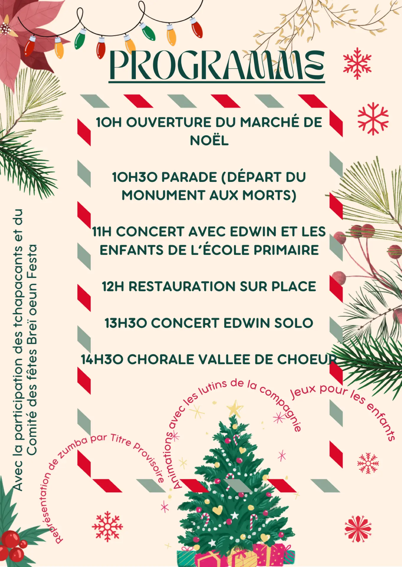 Programme Marché de Noël
