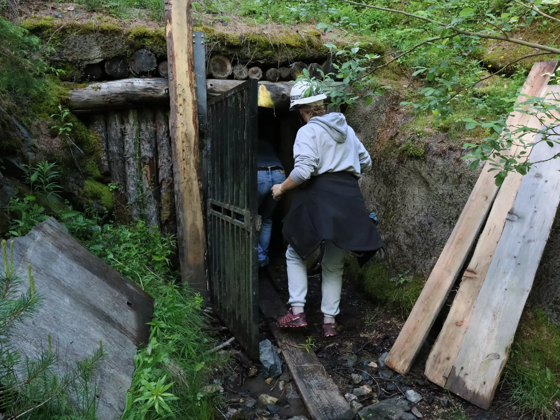 La visite de la mine de la Cabane s'effectue avec un accompagnateur