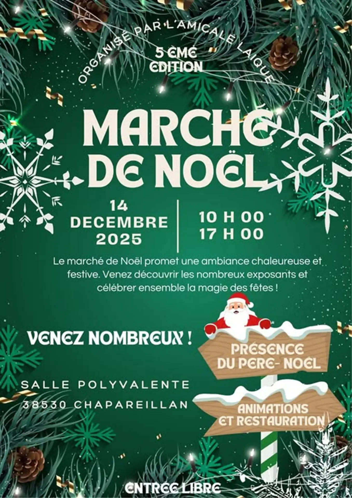 Marché de Noël - Salle Polyvalente -Chapareillan