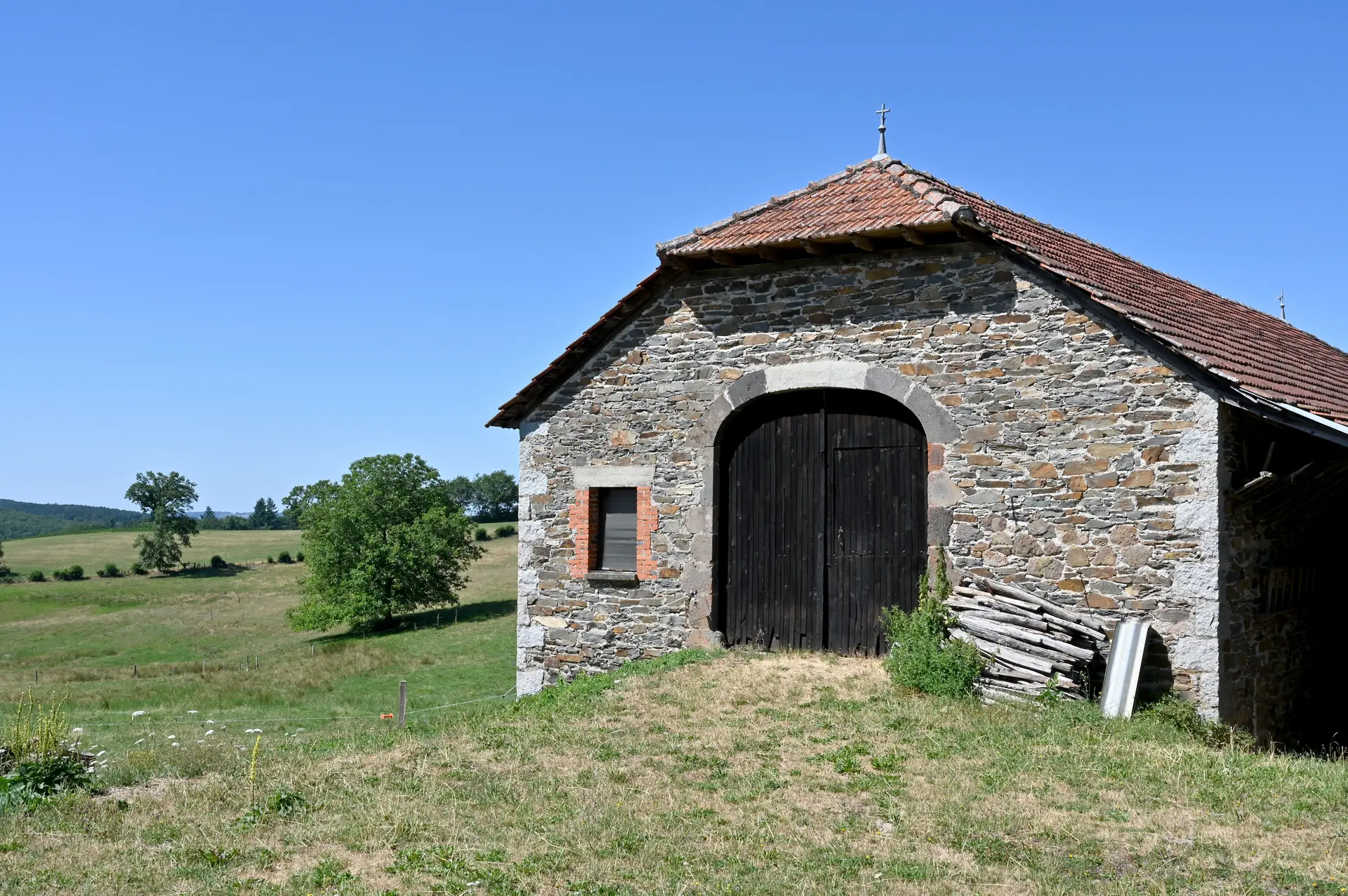 Ferme sur le chemin balisé
