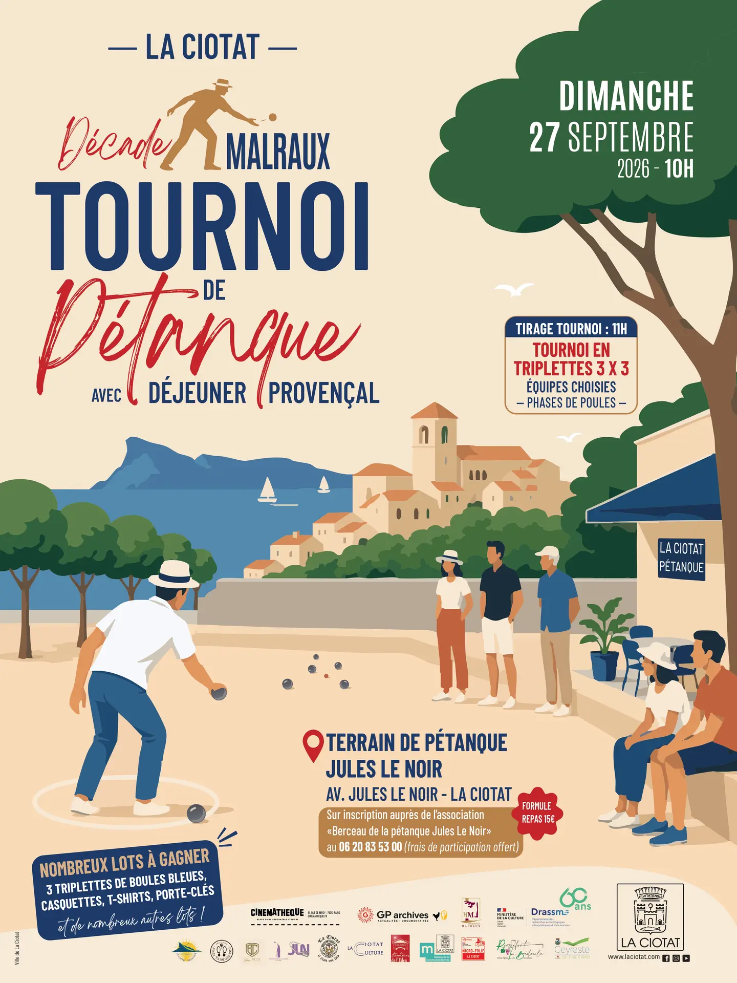 La Décade Malraux_Tournoi de Pétanque avec déjeuner provençal
