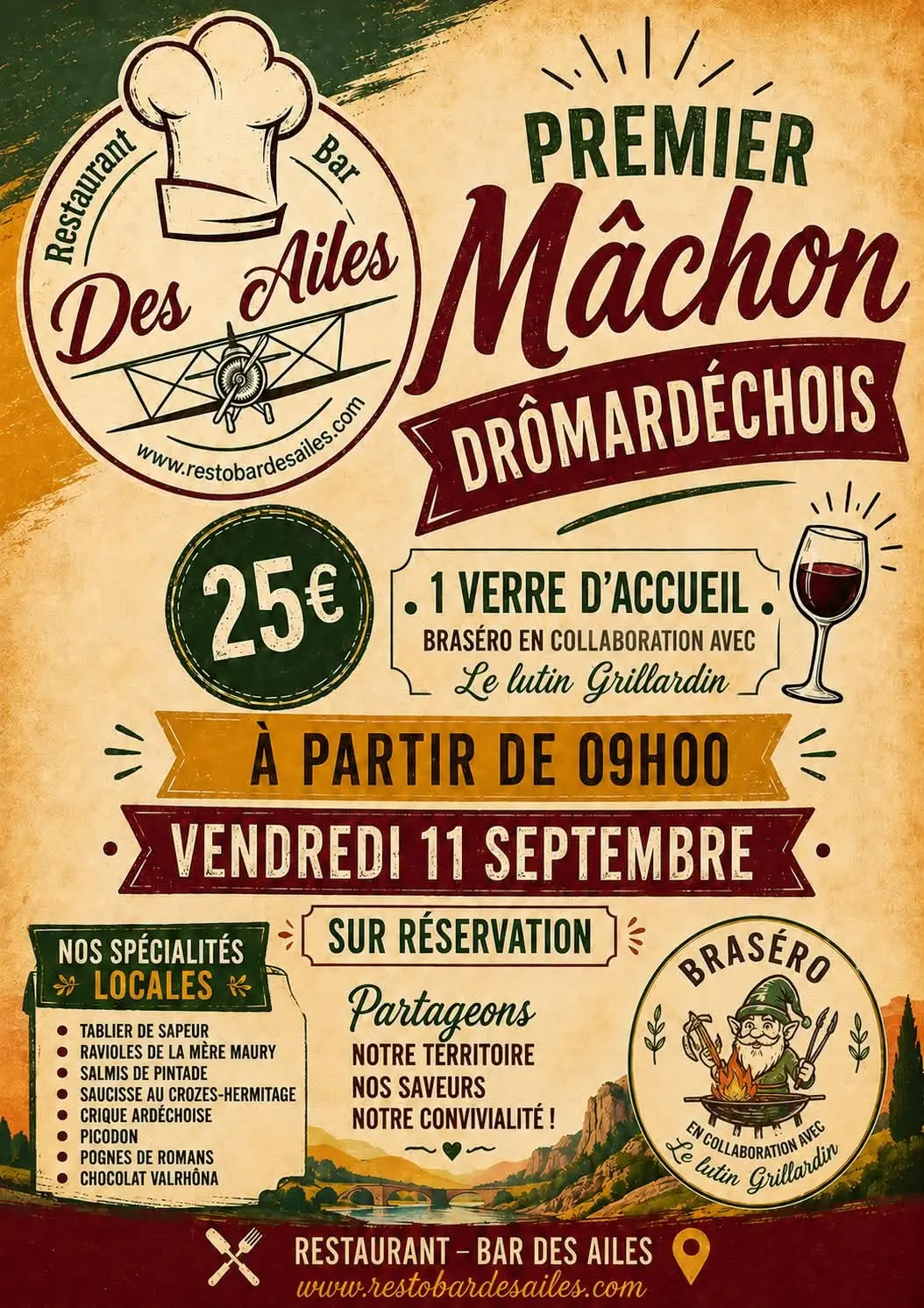 affiche expliquant l'événement