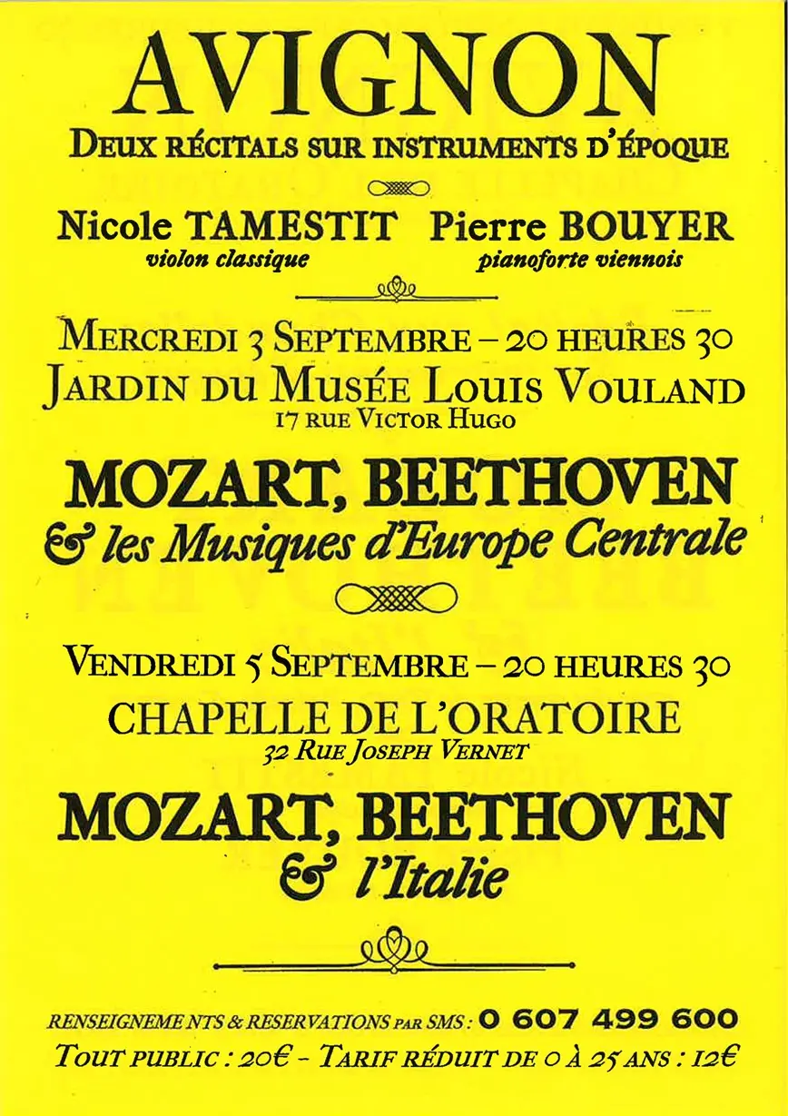 Récitals sur instruments d'époque_Avignon