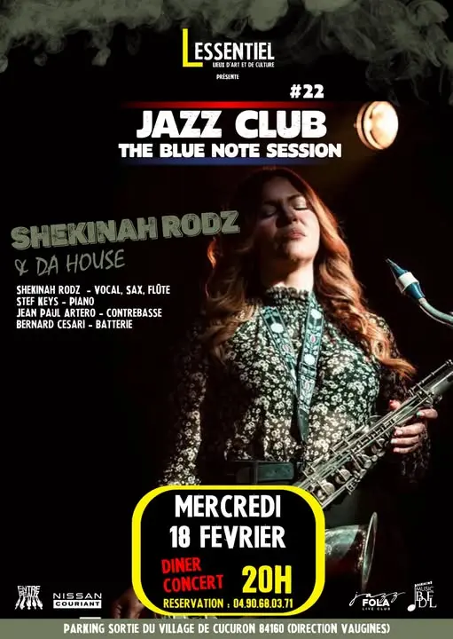 L'Essentiel : Concert Jazz Club The blue Note Session  : Shekinah Rodz_Cucuron
