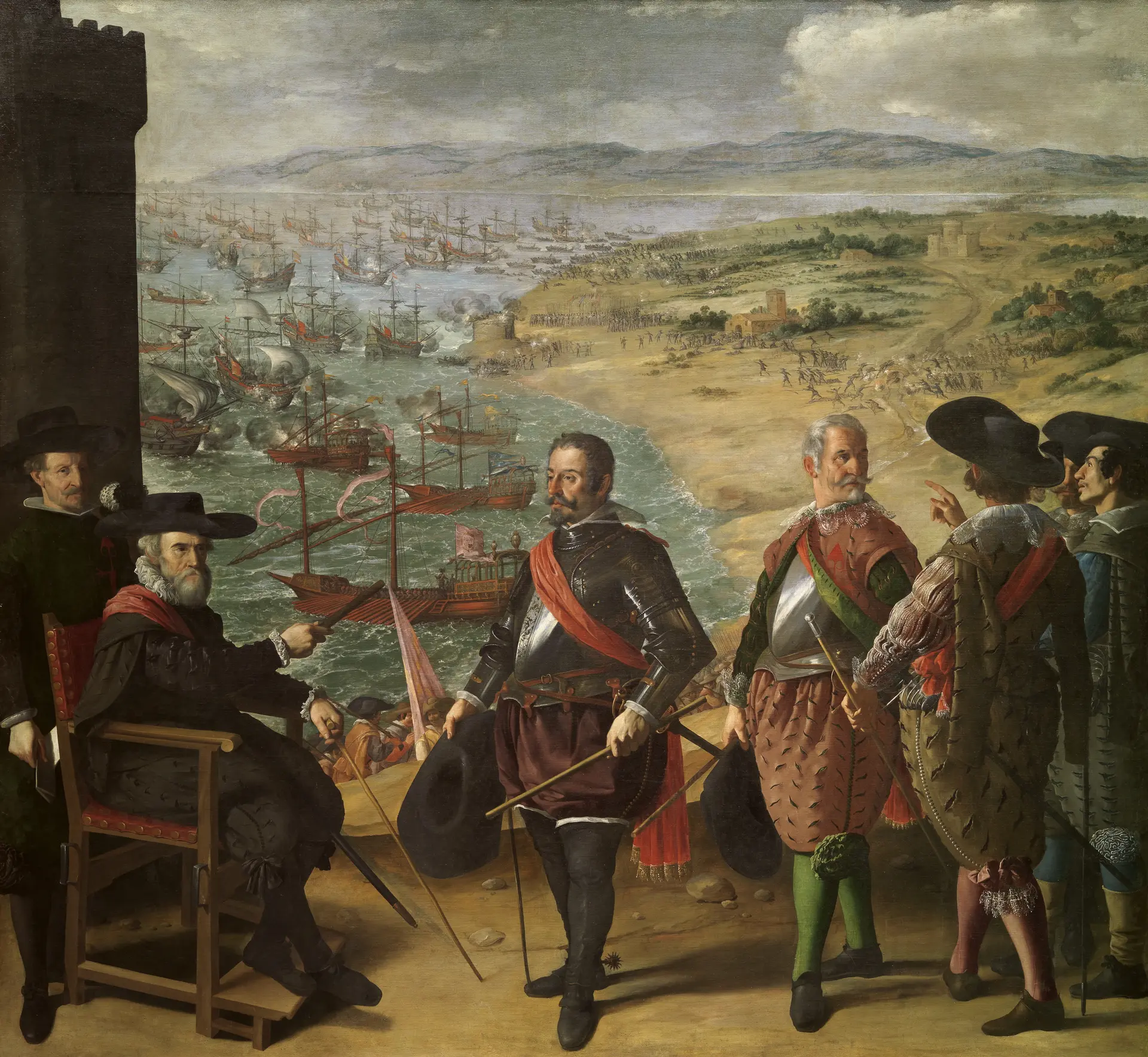 La Défense de Cadix contre les Anglais 1634 - Musée du Prado, Madrid.